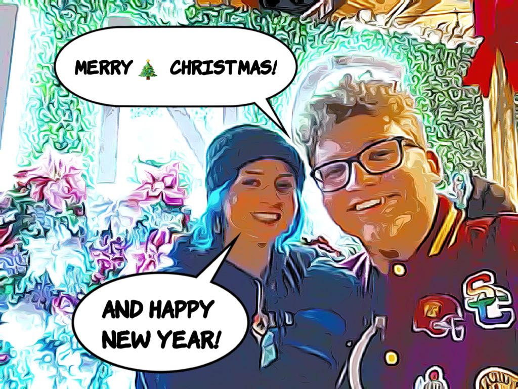 J and A say Merry Xmas and Happy New Year!